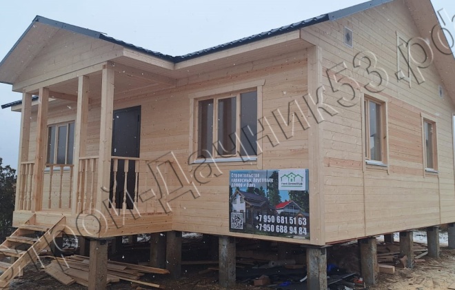 1 Каркасный дом Д-3, 9x8.5м, 67,5 М², Московская область, Истринский район, коттеджный посёлок Еремеево Лайф (10)